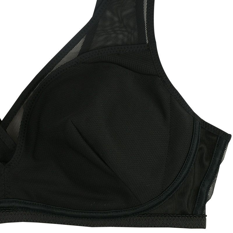 akachan honpo - 半截式內衣-具哺乳功能&內褲組-黑色