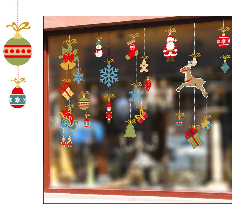 JB Design - 時尚壁貼-聖誕老人麋鹿吊飾 HM92047ds (60cm*90cm)