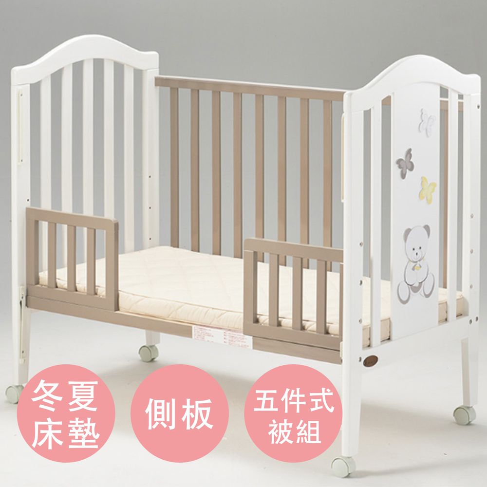 義大利AZZURRA - 蝴蝶中床組合-白色