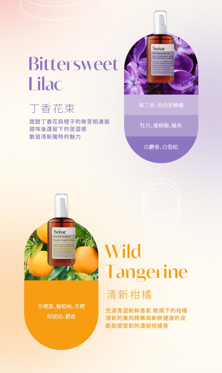 Seior - 巴卡斯果調香護髮精華2入組-01 Rooted Rose