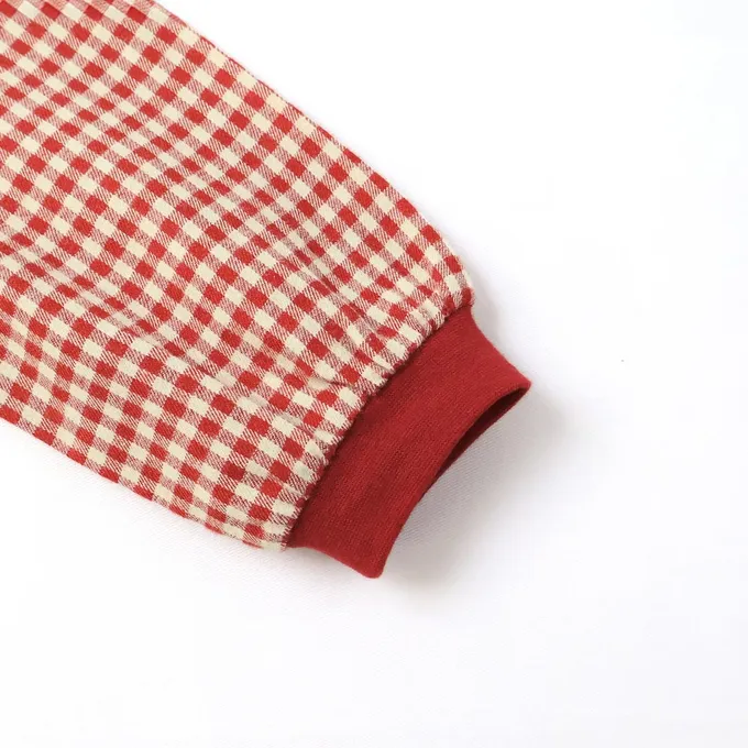 日本 ZOOLAND - 水果樂園 可愛草莓領口長袖上衣-粉紅