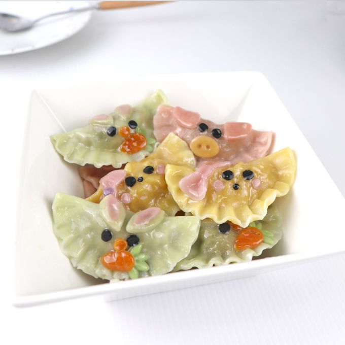 艾酷奇 - 可愛造型水餃 (韭菜豬肉、高麗菜豬肉、香菜豬肉)-300公克±3% (20公克 X 15入)