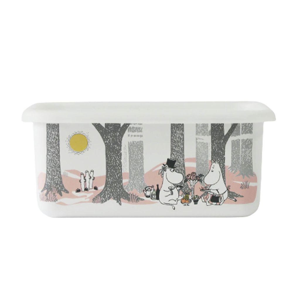FUJIHORO 富士琺瑯 - 嚕嚕米森林系列-琺瑯烘焙保鮮盒深型-DS-容量:0.70L 重量:0.30kg