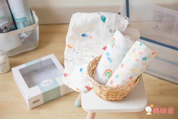 加拿大 lulujo - 竹纖維三入包巾禮盒組-天空