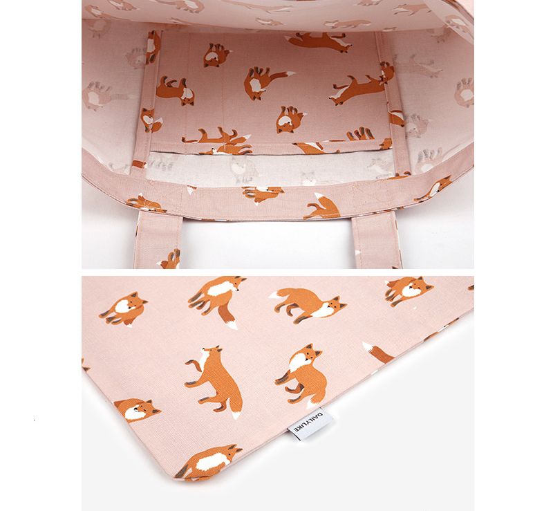 韓國製 - 牛津布環保袋/購物袋-花花世界 (41X43cm)