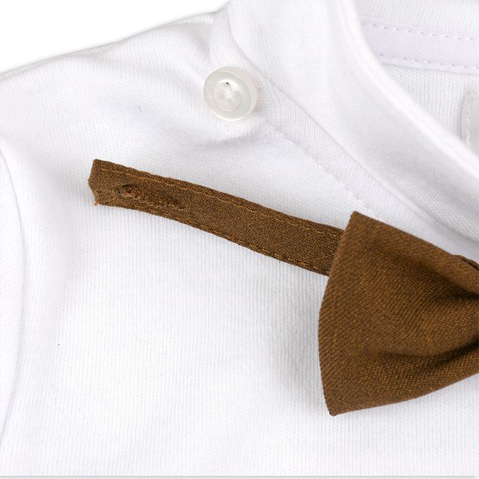 akachan honpo - 三件式西裝-附可拆卸領帶-咖啡色