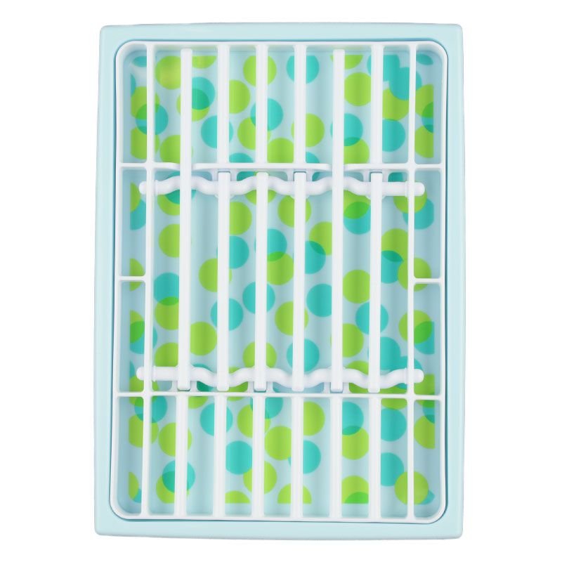 akachan honpo - 奶瓶 學習水杯用瀝水盤 濾網可拆-點點