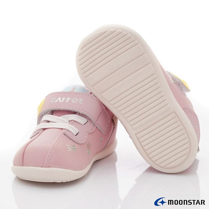Moonstar日本月星 - 赤子心系列寶寶學步機能鞋-CRB1414粉(寶寶段)-學步鞋-粉