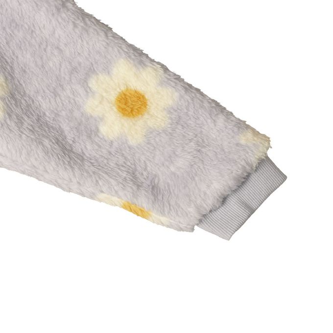 akachan honpo - 長袖休閒上衣-滿版圖案 起絨-淺藍色