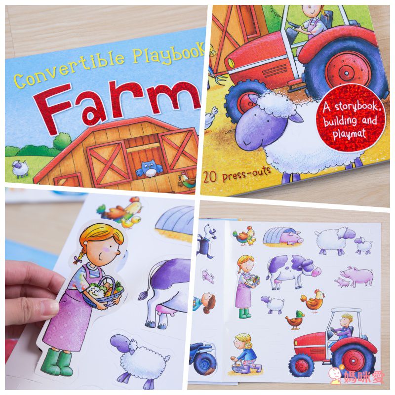 大型家家酒立體書！農場＆城堡主題～10種以上角色，創造故事變身小導演