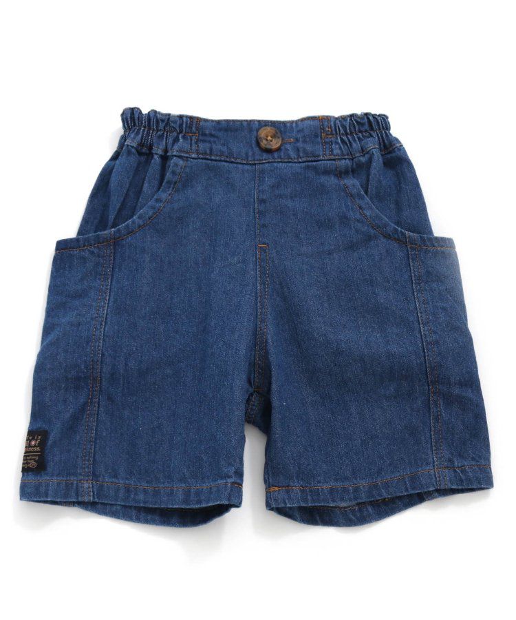 日本 BREEZE - 帥氣印花休閒短褲-米色海灘