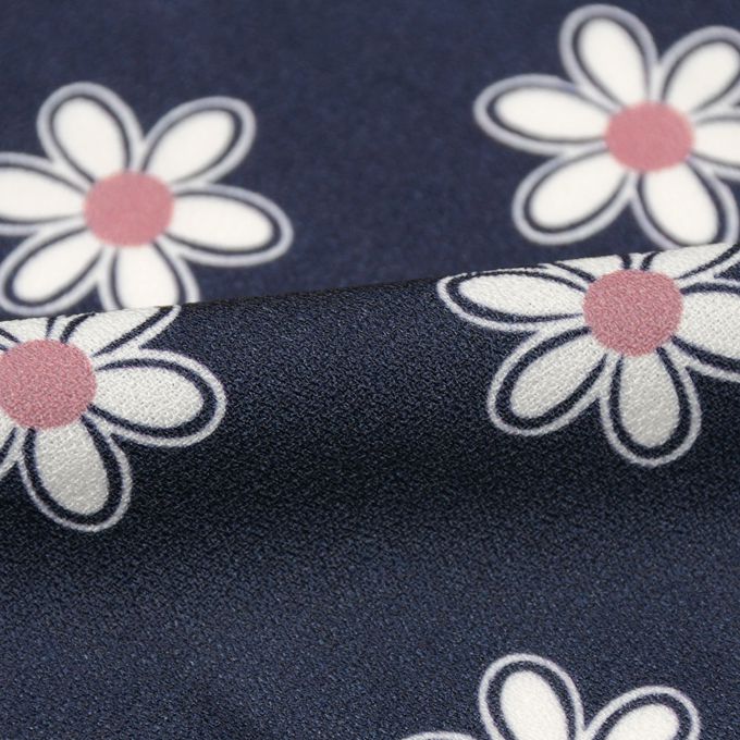 akachan honpo - 長袖假兩件T恤-深藍色