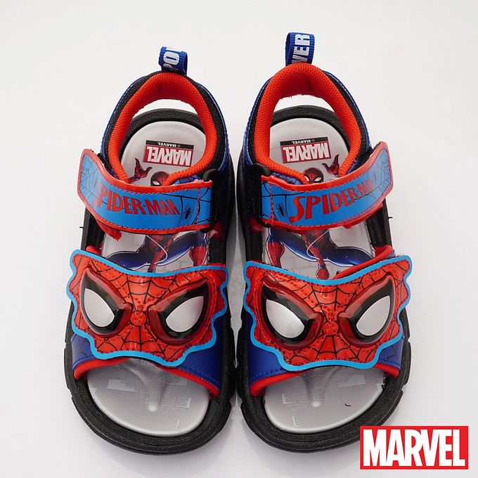 蜘蛛人電燈涼鞋-MNKT35122藍紅(中小童)-涼鞋-藍紅