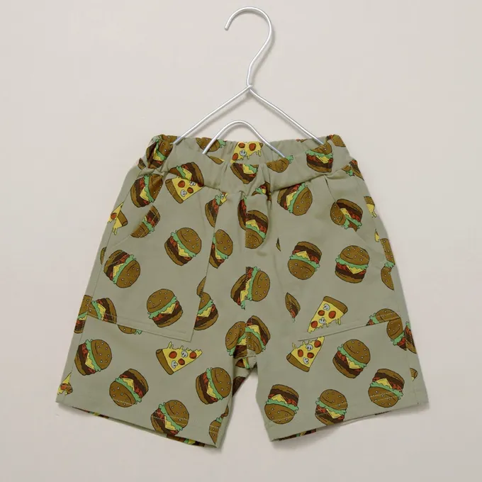 日本 BRANSHES - 100%棉 百搭休閒口袋短褲-黑