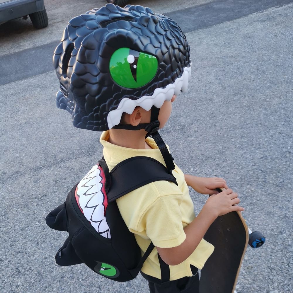 Crazy Safety - 丹麥 3D 恐龍造型 兒童騎乘專用安全帽-霸王龍