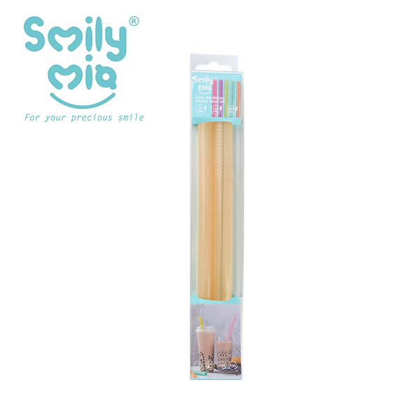 美國 Smily Mia - SmilyMia矽膠吸管組2入-(大小珍珠)-綠