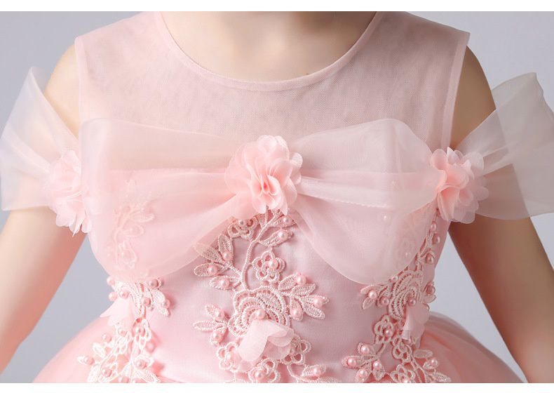 蕾絲網紗無袖澎澎紗裙-白色