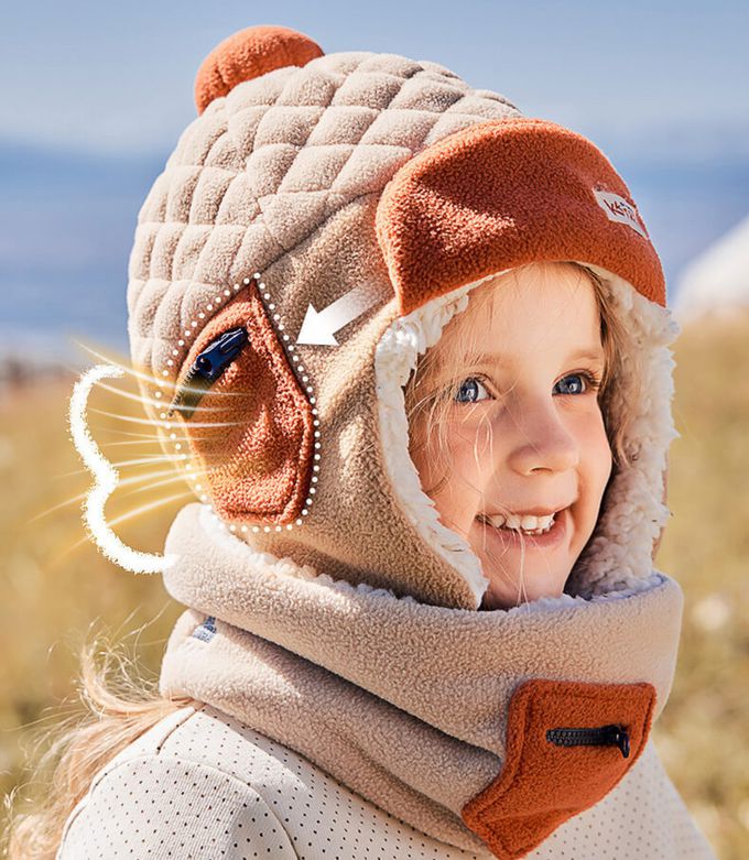 kocotree - 兒童護耳雷鋒帽 XL (黃色)