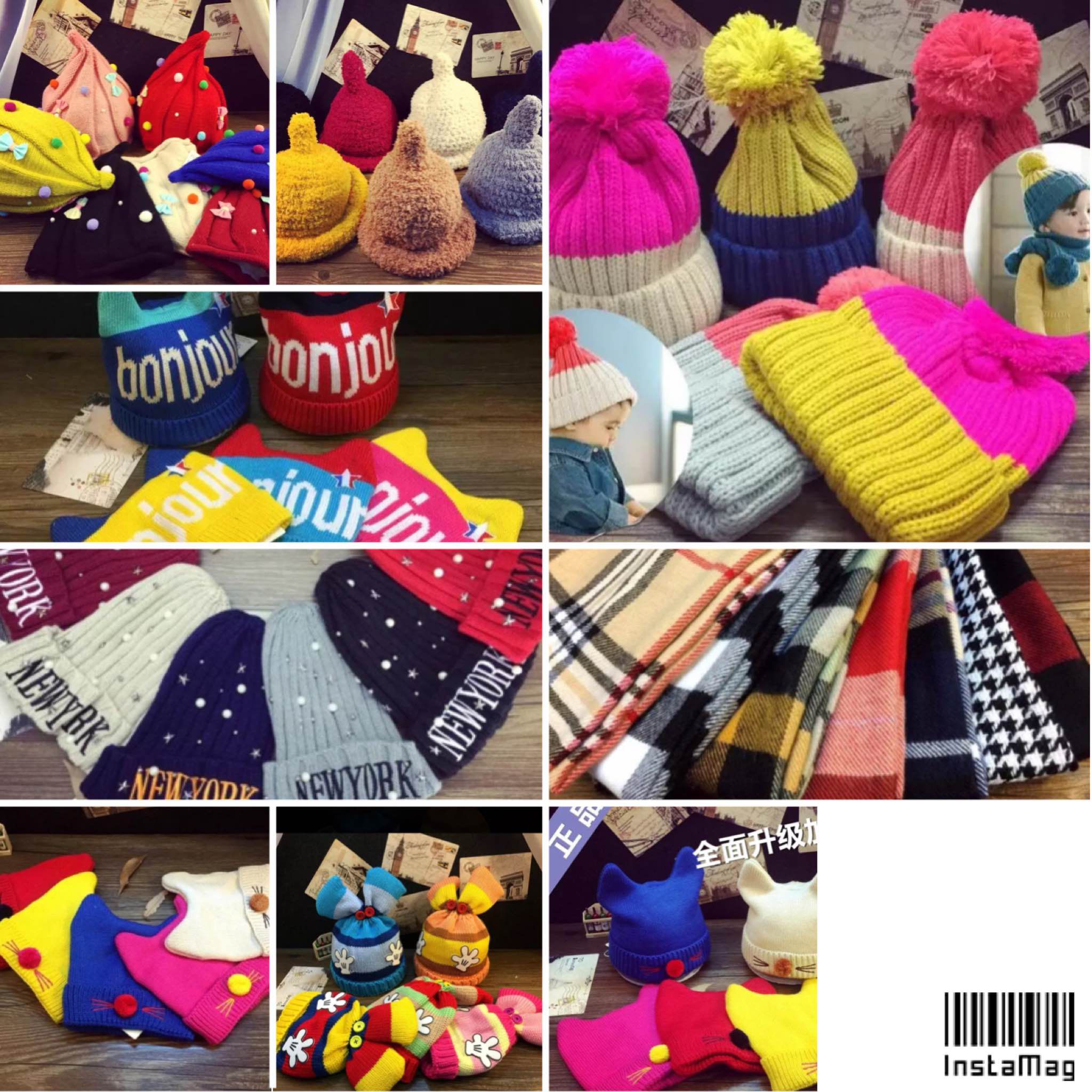 打造小萌寶必備保暖配件 多款針織帽 圍巾