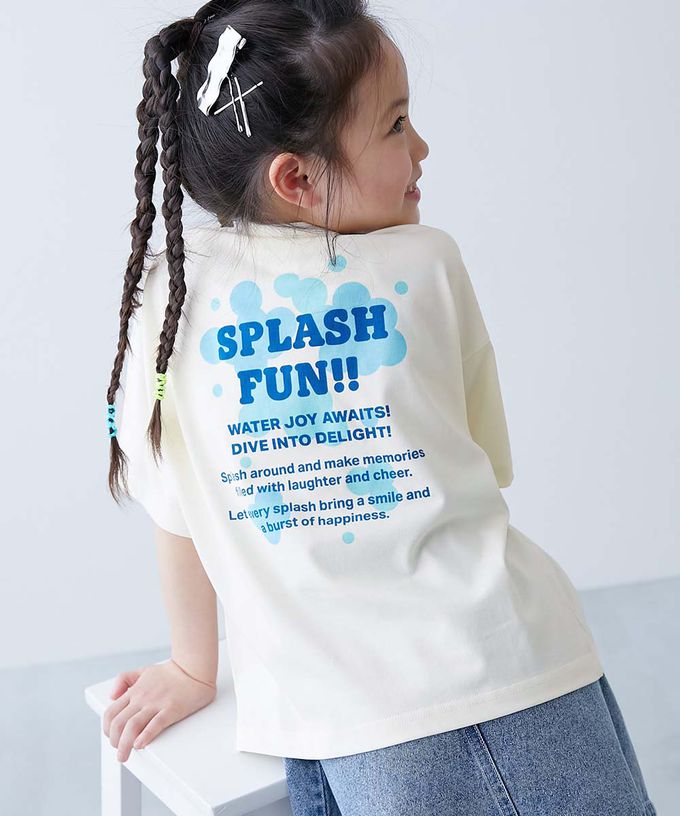 日本 devirock - 接觸涼感 落肩廓形短袖T恤-背後logo-炭灰