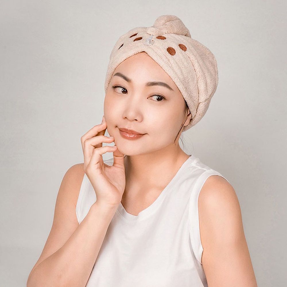 美食系列超細纖維擦頭包巾-珍珠奶茶-100g