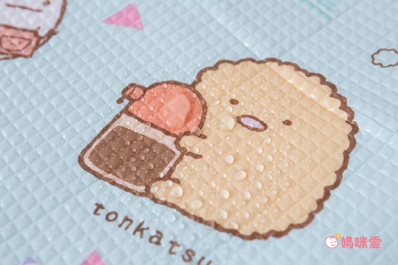 日本代購 - 3層構造防水野餐墊(附收納袋)(4-5人)-角落生物-水藍 (180x180cm)