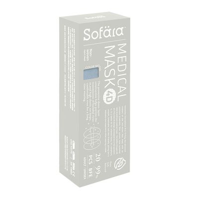 舒芙氧Sofära - 成人4D立體空氣口罩-莫蘭螢石款-20入/盒