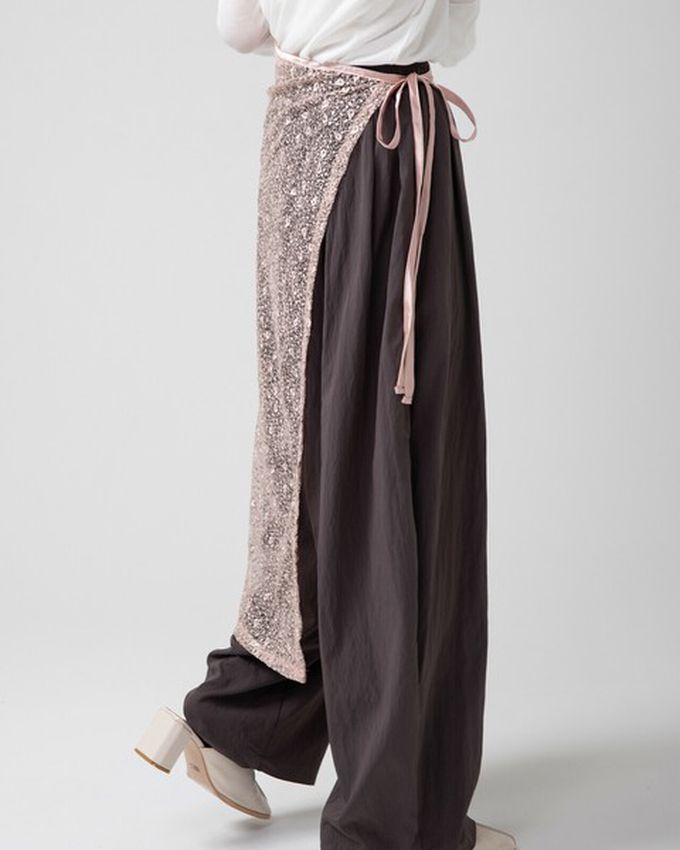 日本 gleam - [疊穿高手]閃亮光澤薄紗半片裙-銀