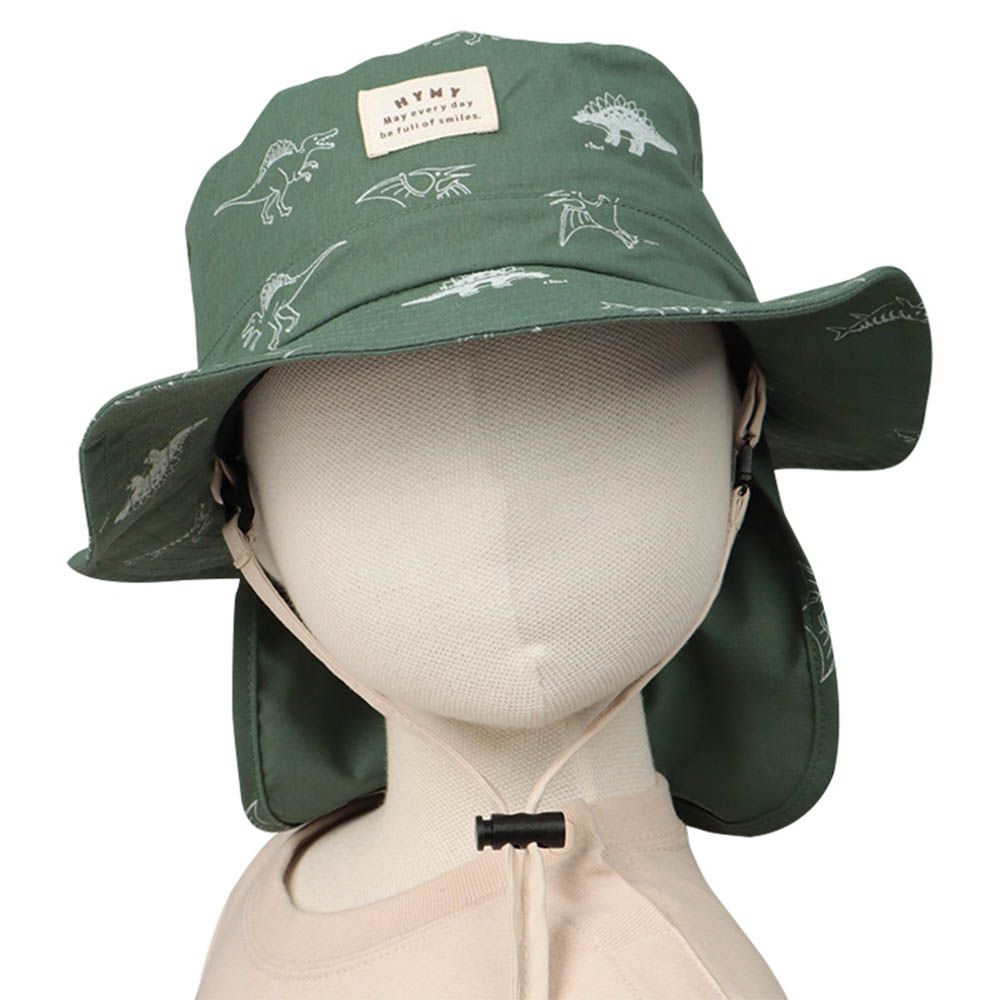 漁夫帽-滿版印花吸水速乾-綠色