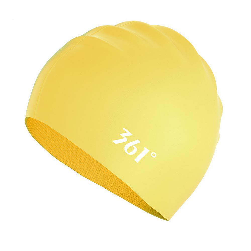 361° - 成人矽膠泳帽-黃色 (頭圍65cm以下)