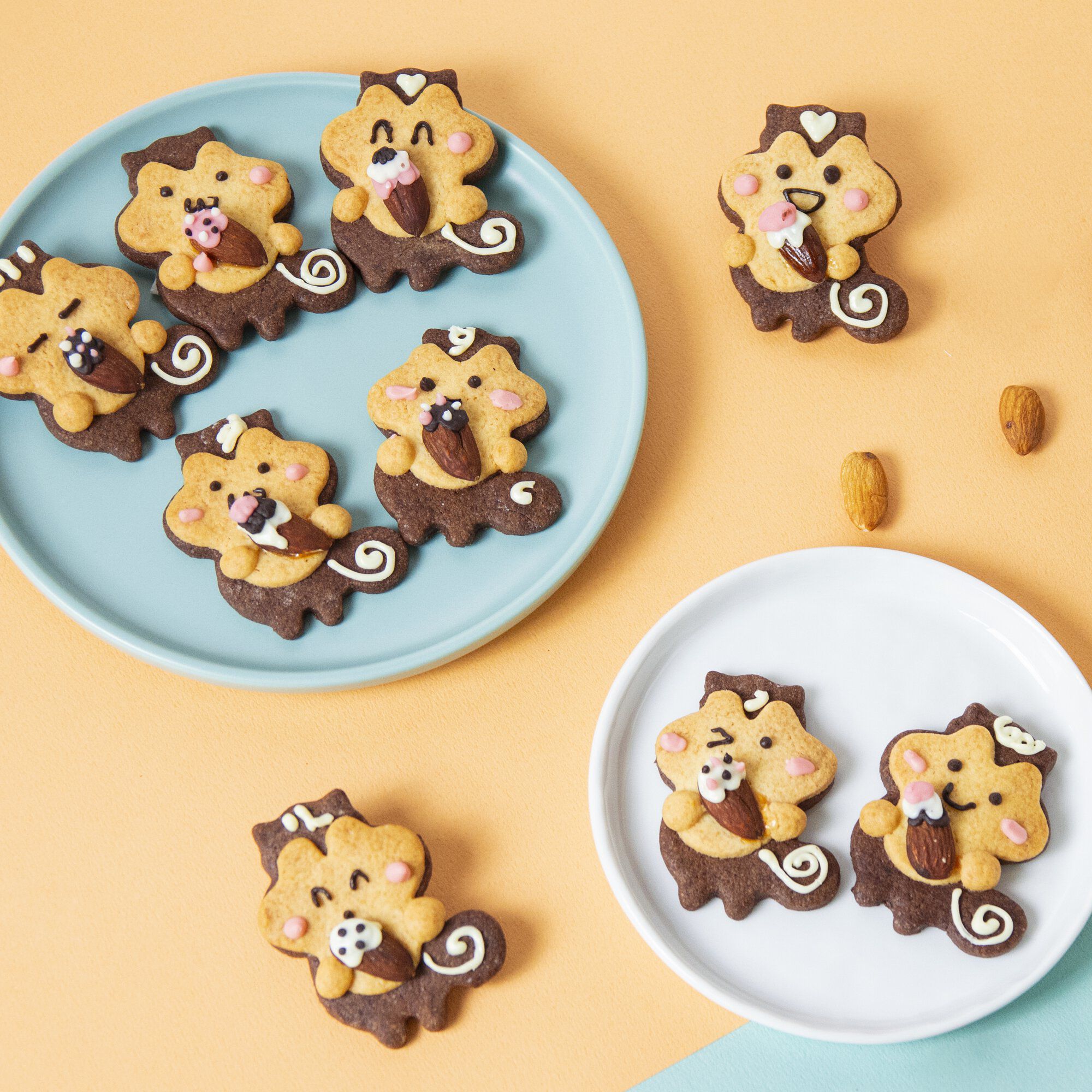 自己做烘焙聚樂部 - 松鼠抱杏仁餅乾【常溫】