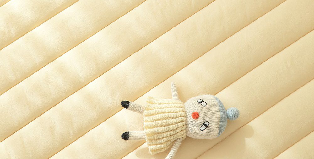 韓國 Maatila - (兒童款)60支高級純棉防滑保潔墊-草莓優格