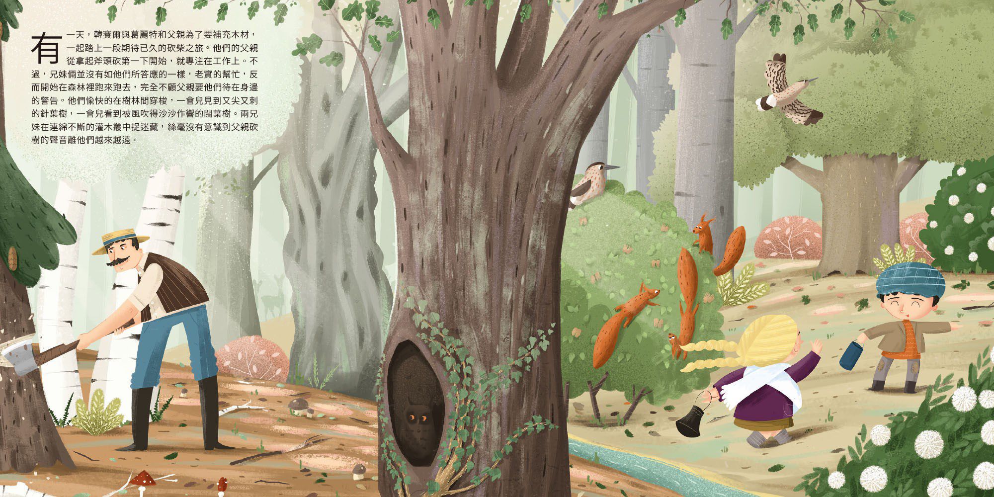 童話知識小百科翻翻書2跟著韓賽爾兄妹認識森林植物