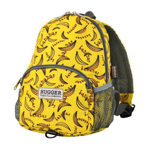 HUGGER - 防走失背包(附可拆牽繩)學齡前幼兒園學步期寶寶外出小後背包-香蕉 (1-3Y)