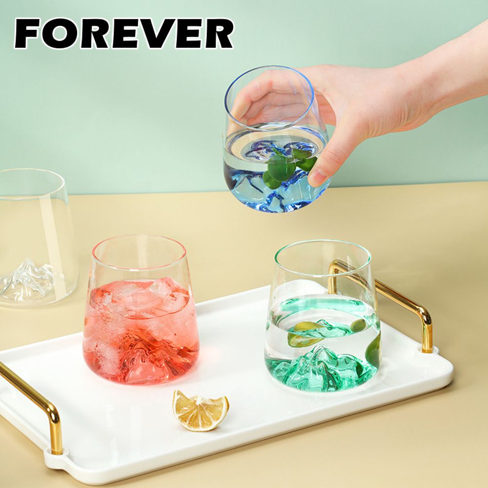 日式酒杯/玻璃杯/秋名山杯/觀山玻璃杯/威士忌杯-6入組-410ML