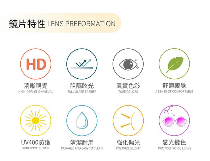 ALEGANT - 鈦灰感光變色寶麗來偏光太陽眼鏡│UV400墨鏡