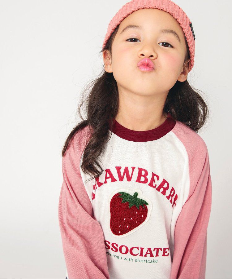 日本 BREEZE - 刺繡徽章撞色長袖上衣-熊貓-炭黑