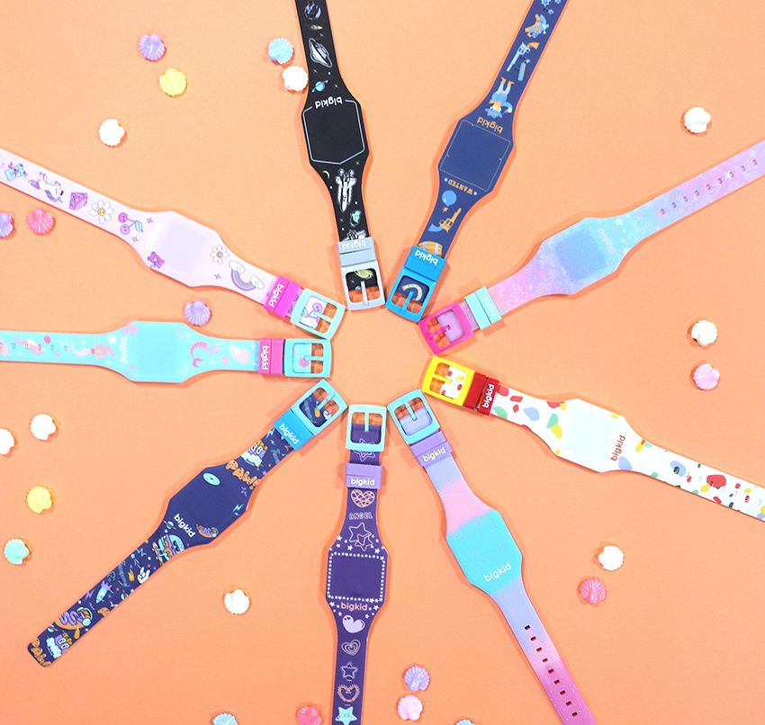 韓國 bigkid - 香香LED電子錶-深藍(橘子香)