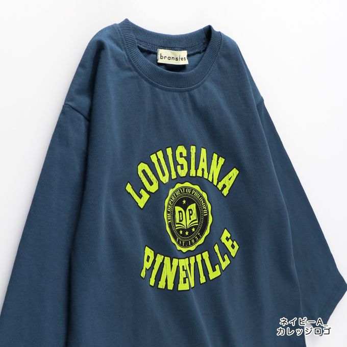 日本 BRANSHES - 100%棉 落肩印花長袖上衣-工程狗狗-奶油黃