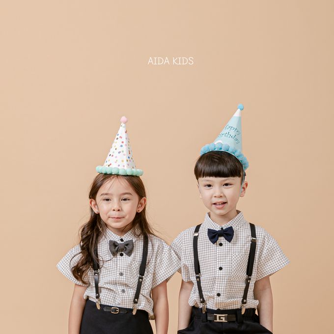 韓國 AIDA - 襯衫吊帶夾/背帶-黑