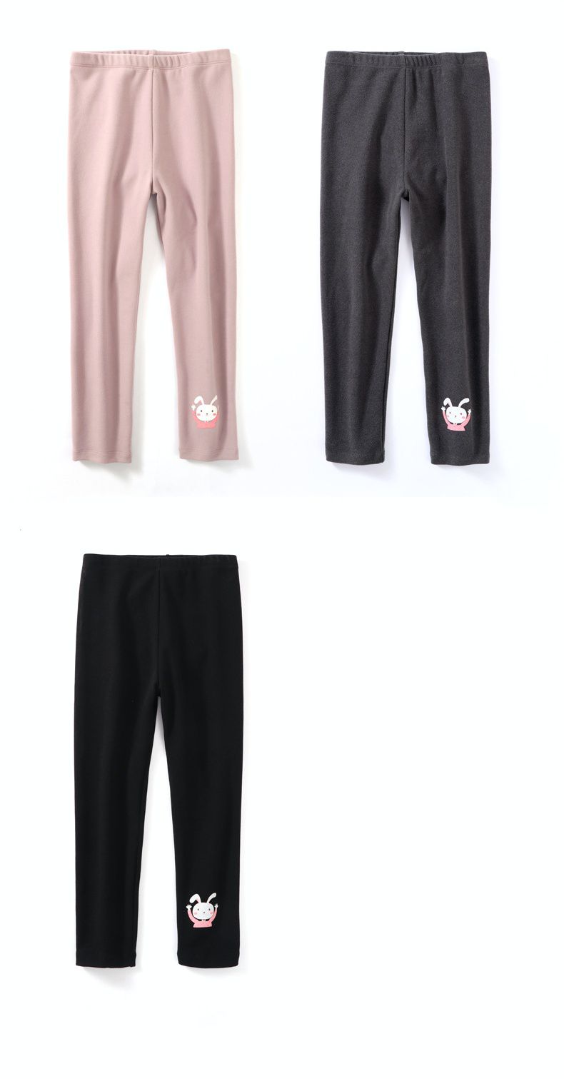 MAMDADKIDS - 磨毛保暖內搭褲-蝴蝶結-紫色