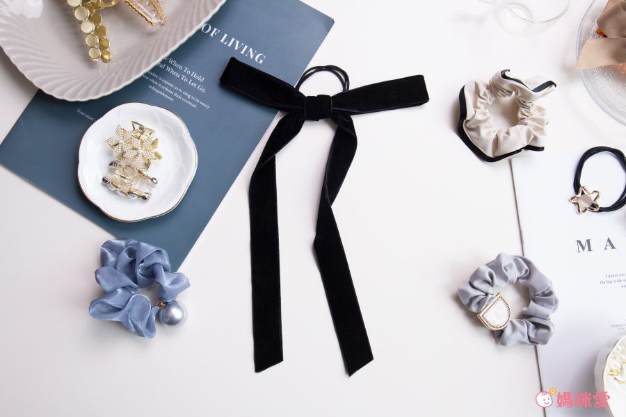 法式氣質感絲絨髮圈