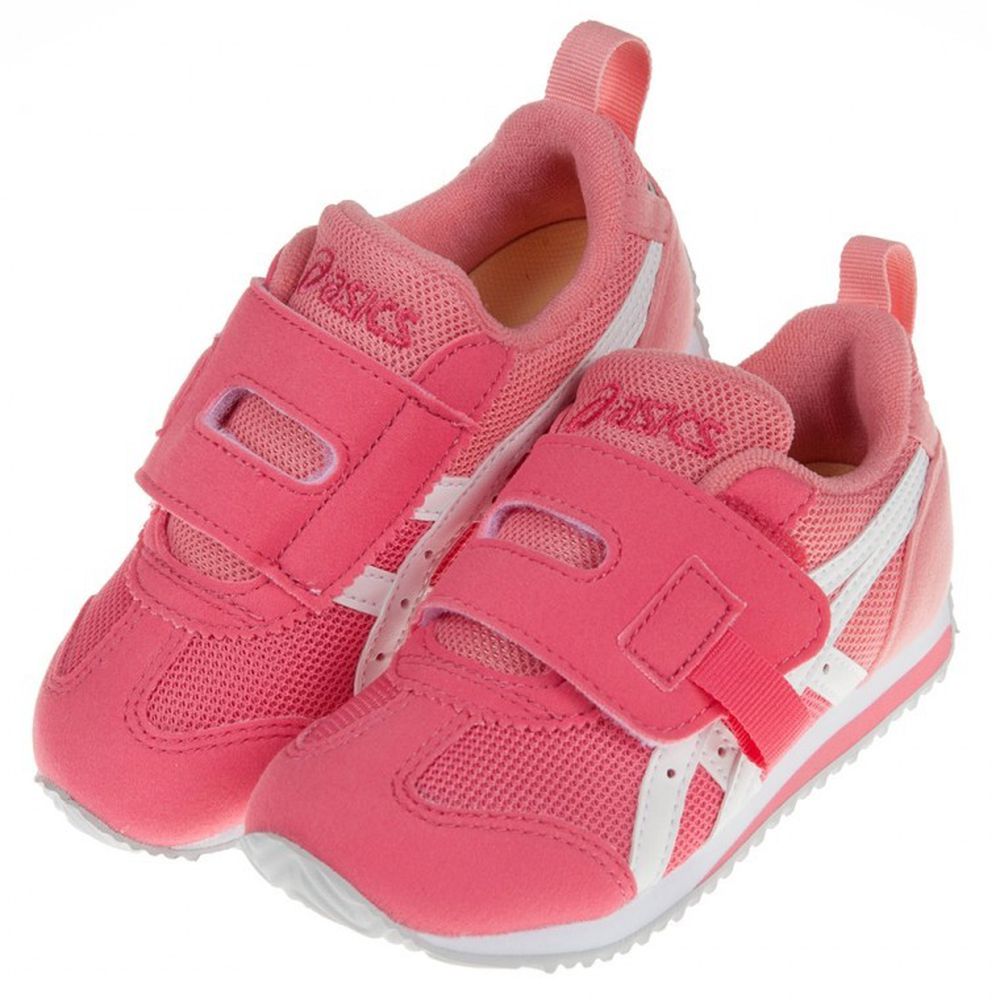 asics 亞瑟士 - 桃粉色麂皮兒童機能運動鞋