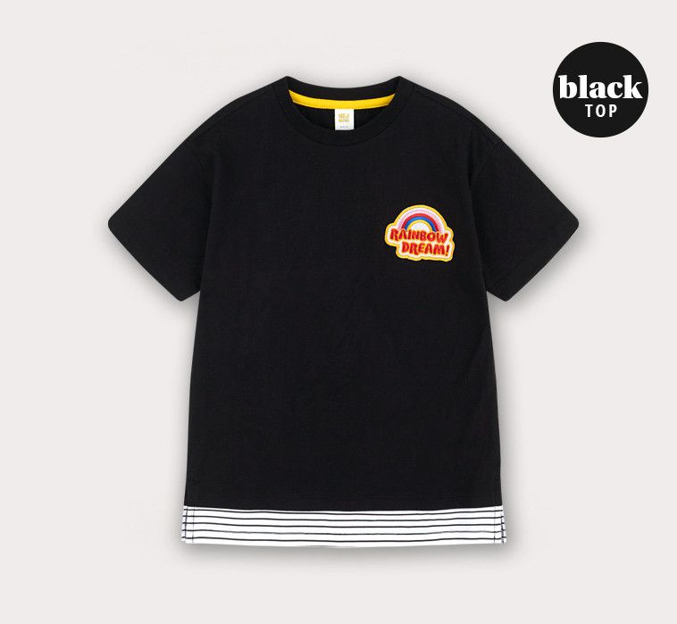 韓國 HEJMINI - 彩虹套裝-黑