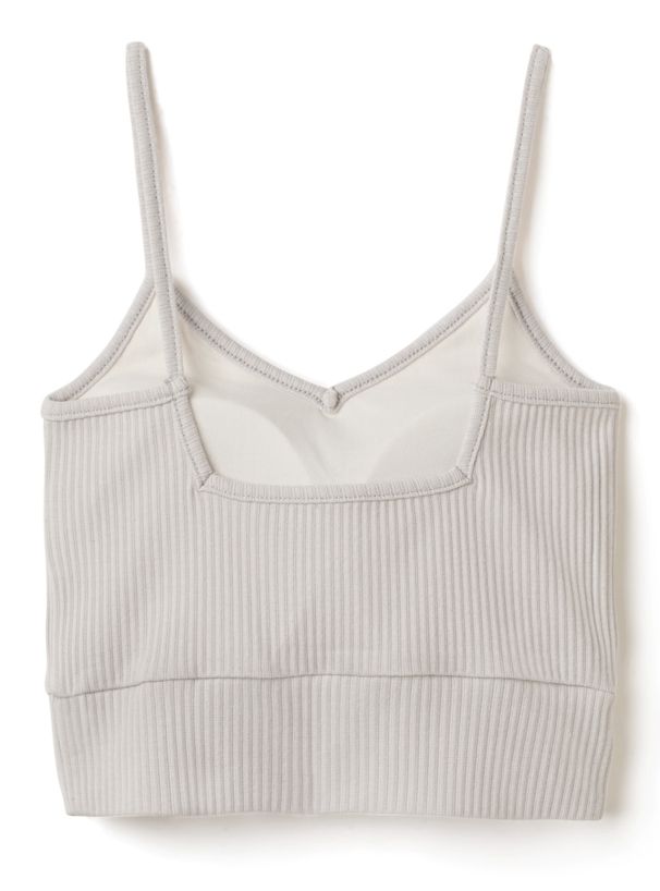 日本 GRL - V領細肩帶內搭/小可愛(附Bra)-米杏