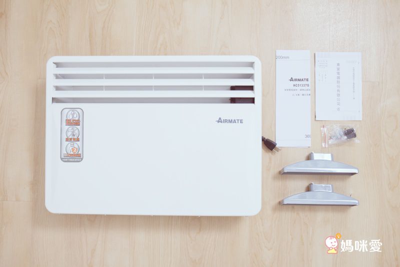 AIRMATE 艾美特 - ［IPX4防潑水認證］居浴兩用防潑水對流式電暖器HC51337G-雪花白
