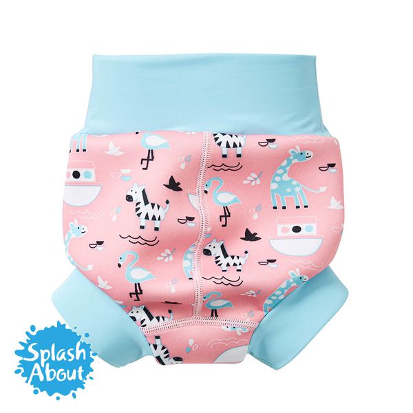 Splash About 潑寶 - 3D加強版 游泳尿布褲-粉紅動物園