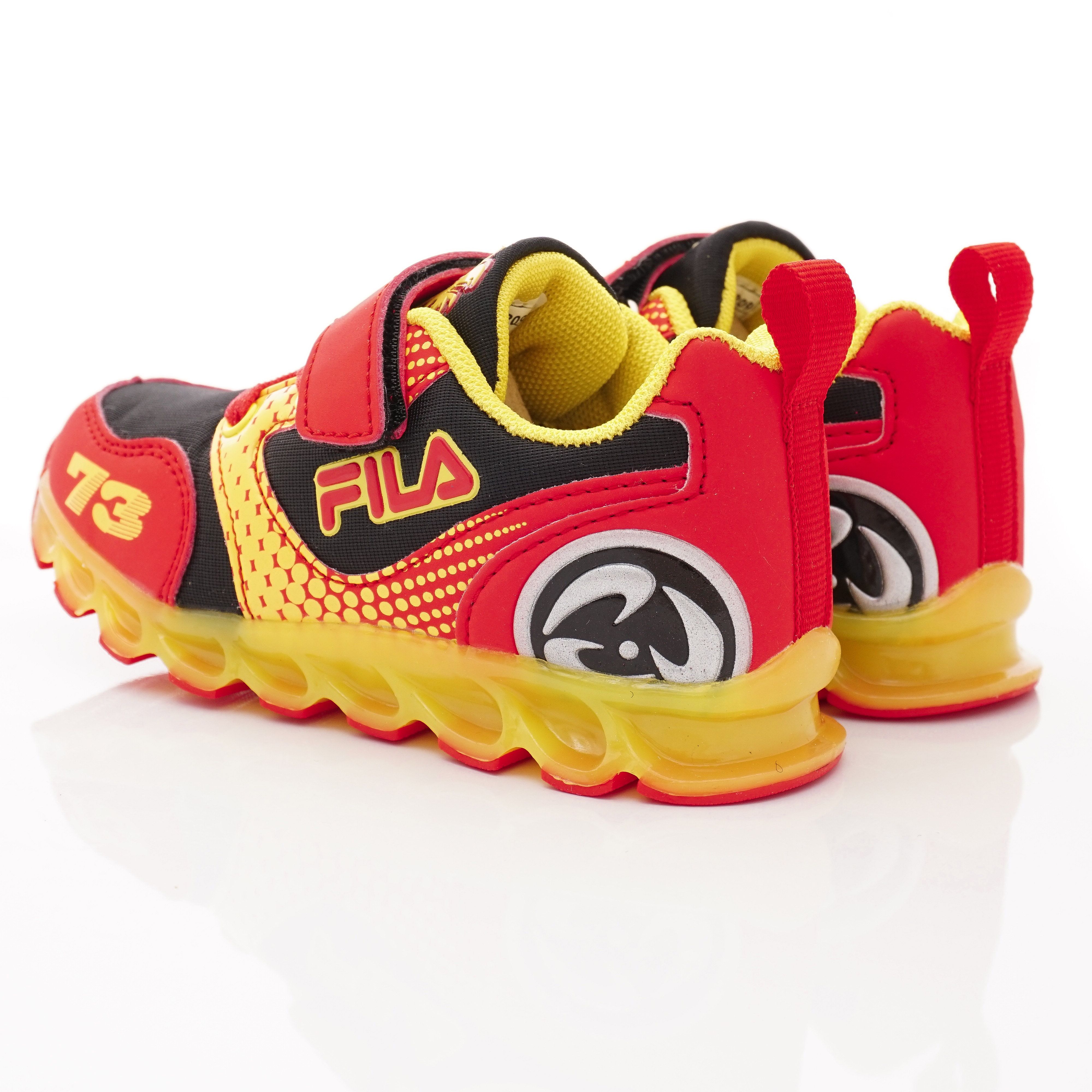 FILA - 電燈運動鞋(中小童段)-黑紅