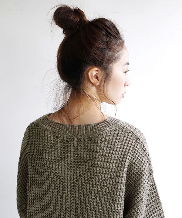 日本 zootie - 小V領鬆餅紋針織長洋裝-淺灰綠