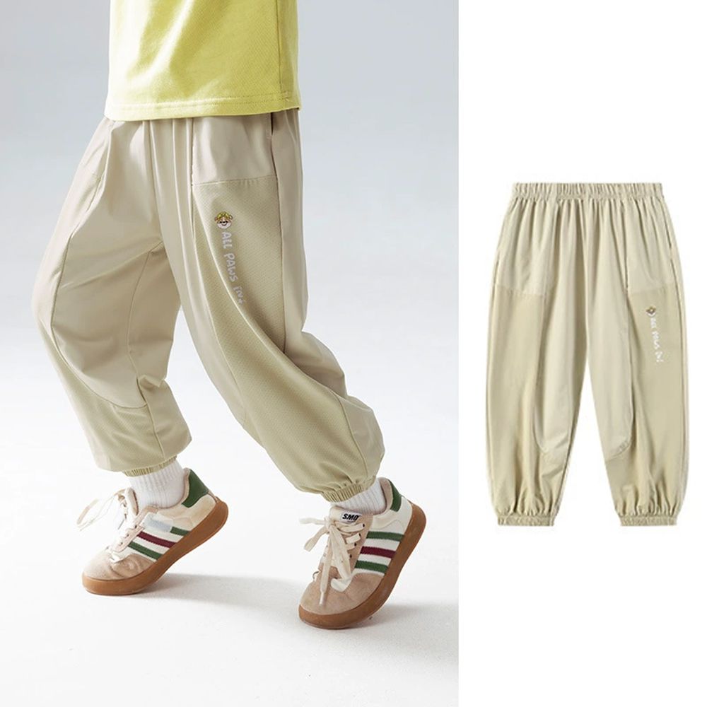 9000+透氣孔卡通汪汪隊防蚊褲/空調褲-卡其